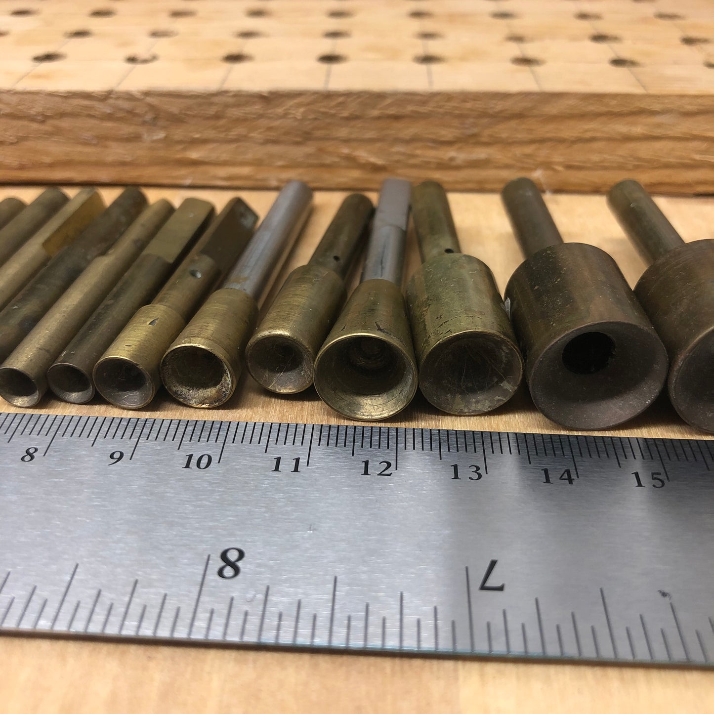 60 Faceting Dops Vintage Brass for Facetron