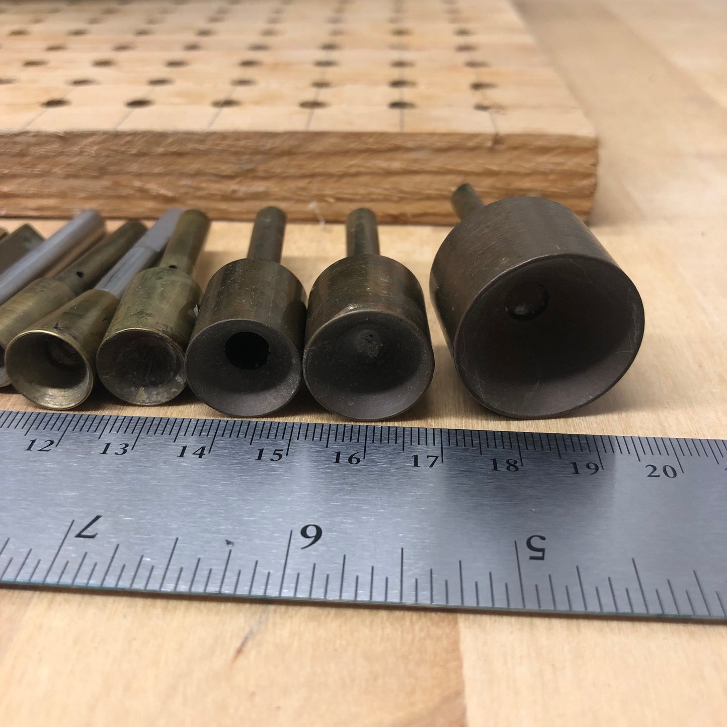 60 Faceting Dops Vintage Brass for Facetron